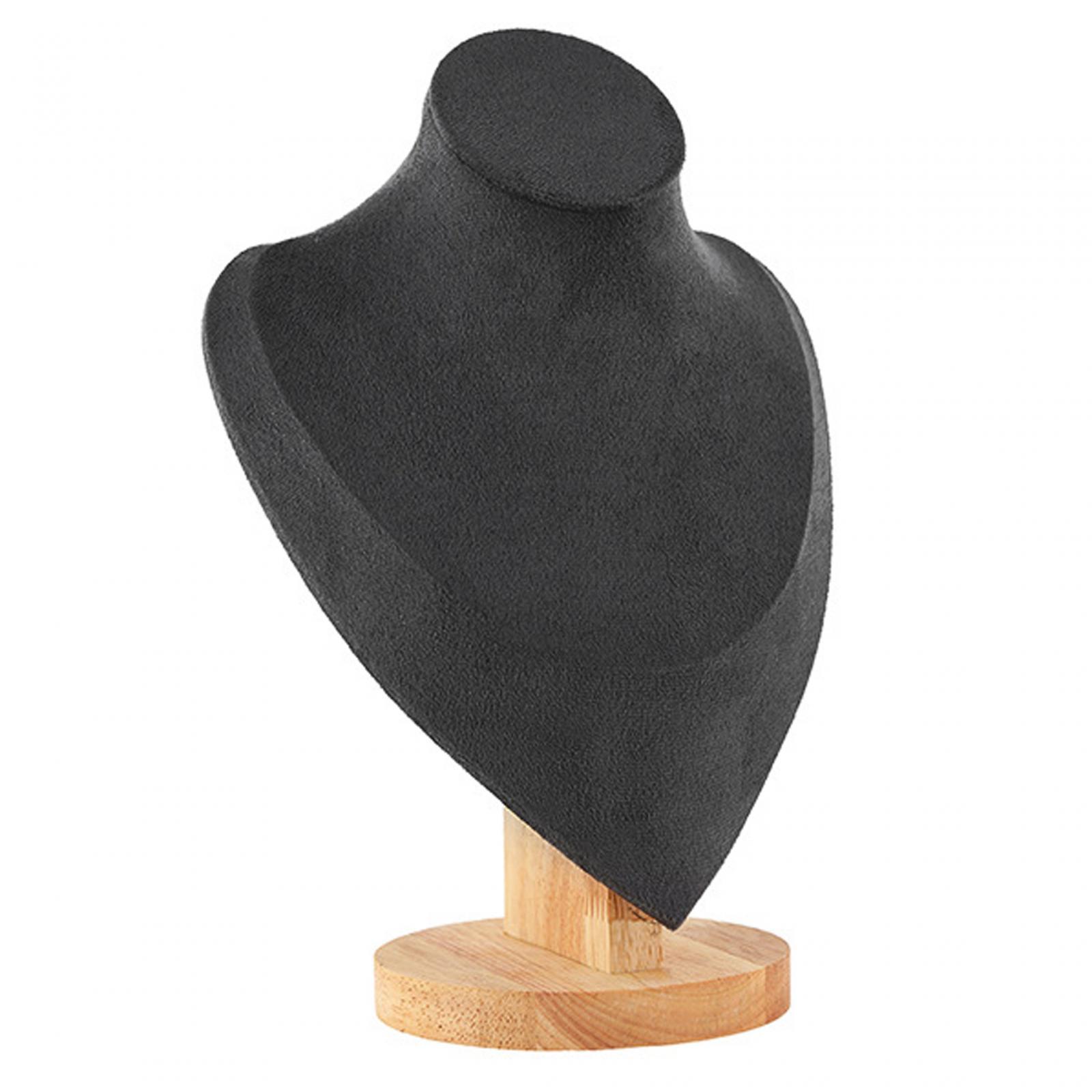 Magideal - Busto De Maniquí Para Exhibición De Joyería, Soporte De Busto De Cadena A Prueba De Arañazos, Busto De Exhibición De Collar De Moda Para Salón De Foto 105X167X23Cm