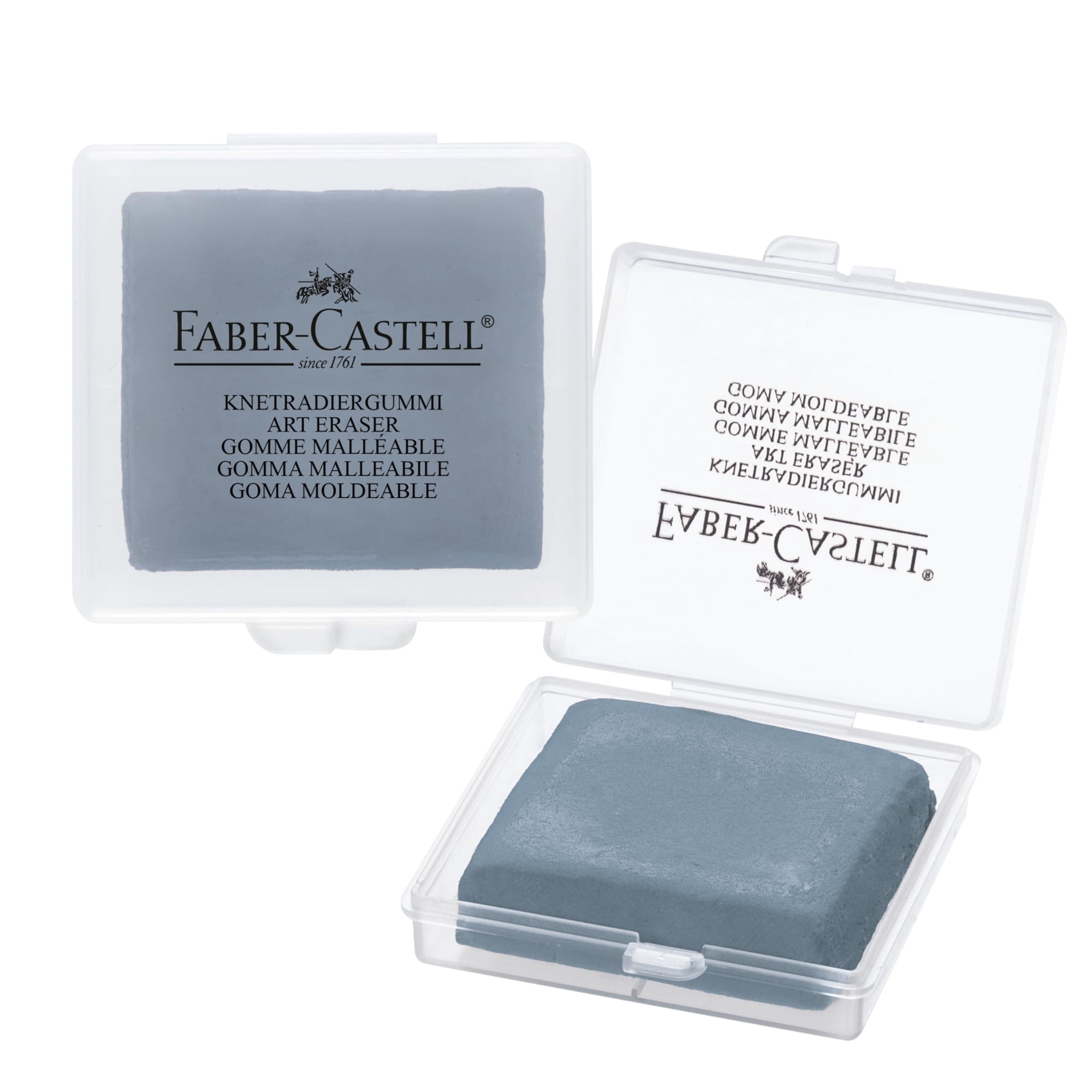 Goma De Borrar Amasada Faber-castell Con Funda Gris
