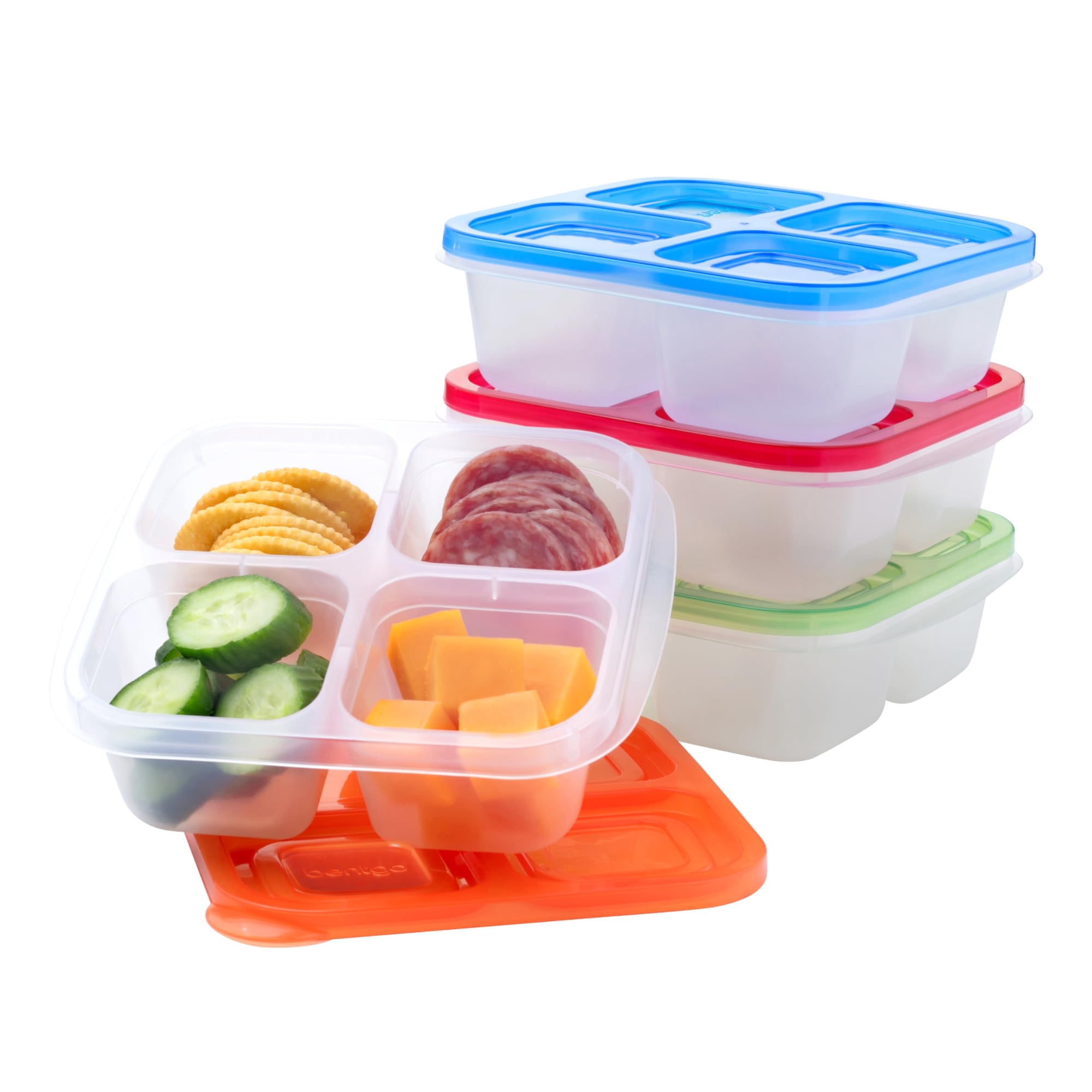 Contenedores Para Aperitivos Bentgo Easyboxes, Juego De 4 Compartimentos Y 8 Piezas