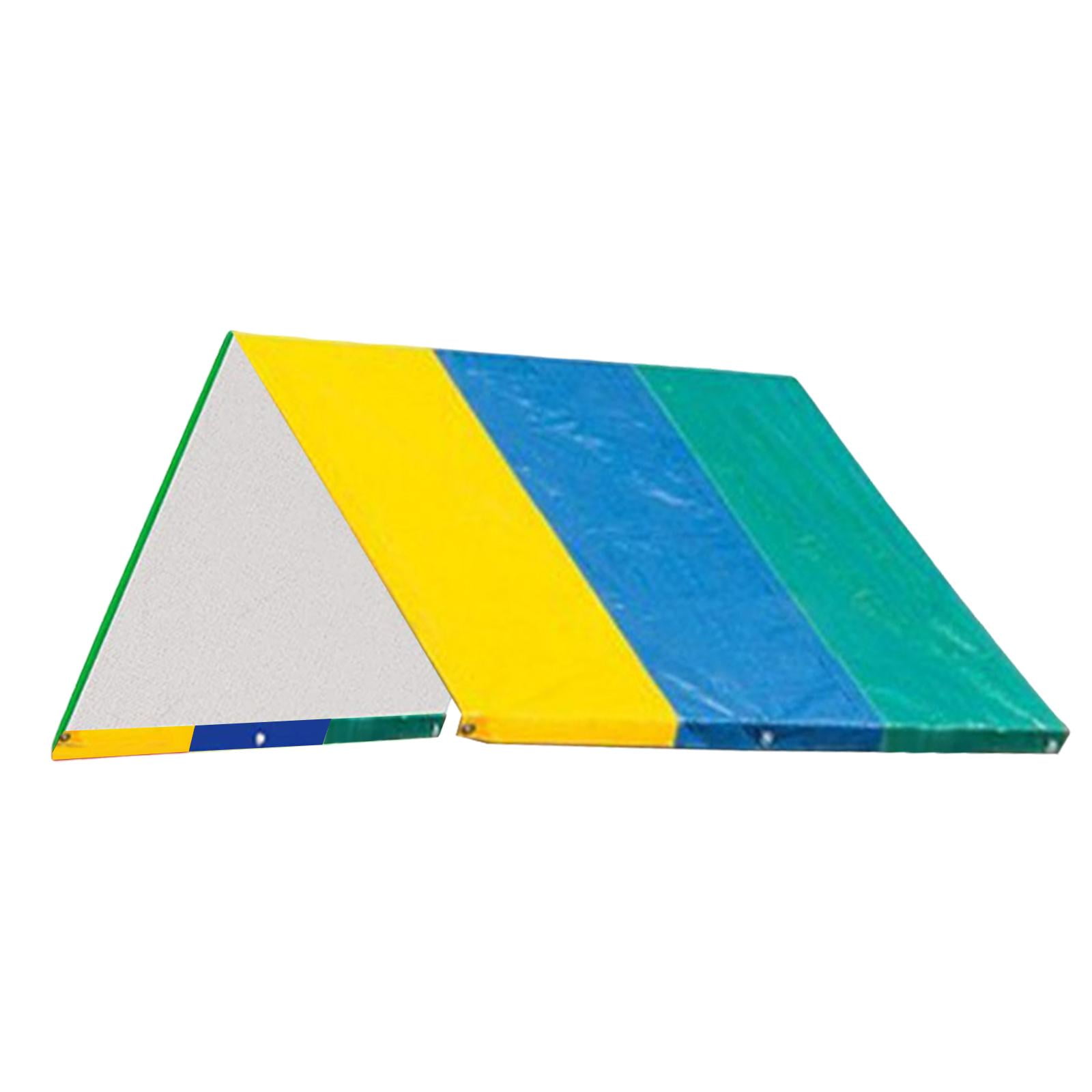 Magideal - De Columpios Lona De Repuesto, Protección Solar Parasol Cubierta Para Lluvia Protección Parasol Toldo De Tejado De Tejado Patio De , Verde Amarillo Azul