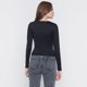 thumbnail image 2 of Polera Mujer Manga Larga PolySpandex Negro Corona, 2 of 5