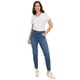 thumbnail image 1 of Jeans Mujer Aplicación Pretina Azul Medio Corona, 1 of 5