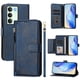 thumbnail image 1 of FOXDOCK Funda Tipo Cartera para Tecno Camon 40 Premier Cuero PU con Cremallera y Correa de Muñeca, Ranuras para Tarjetas, Soporte Plegable, Cierre Magnético, 1 of 5