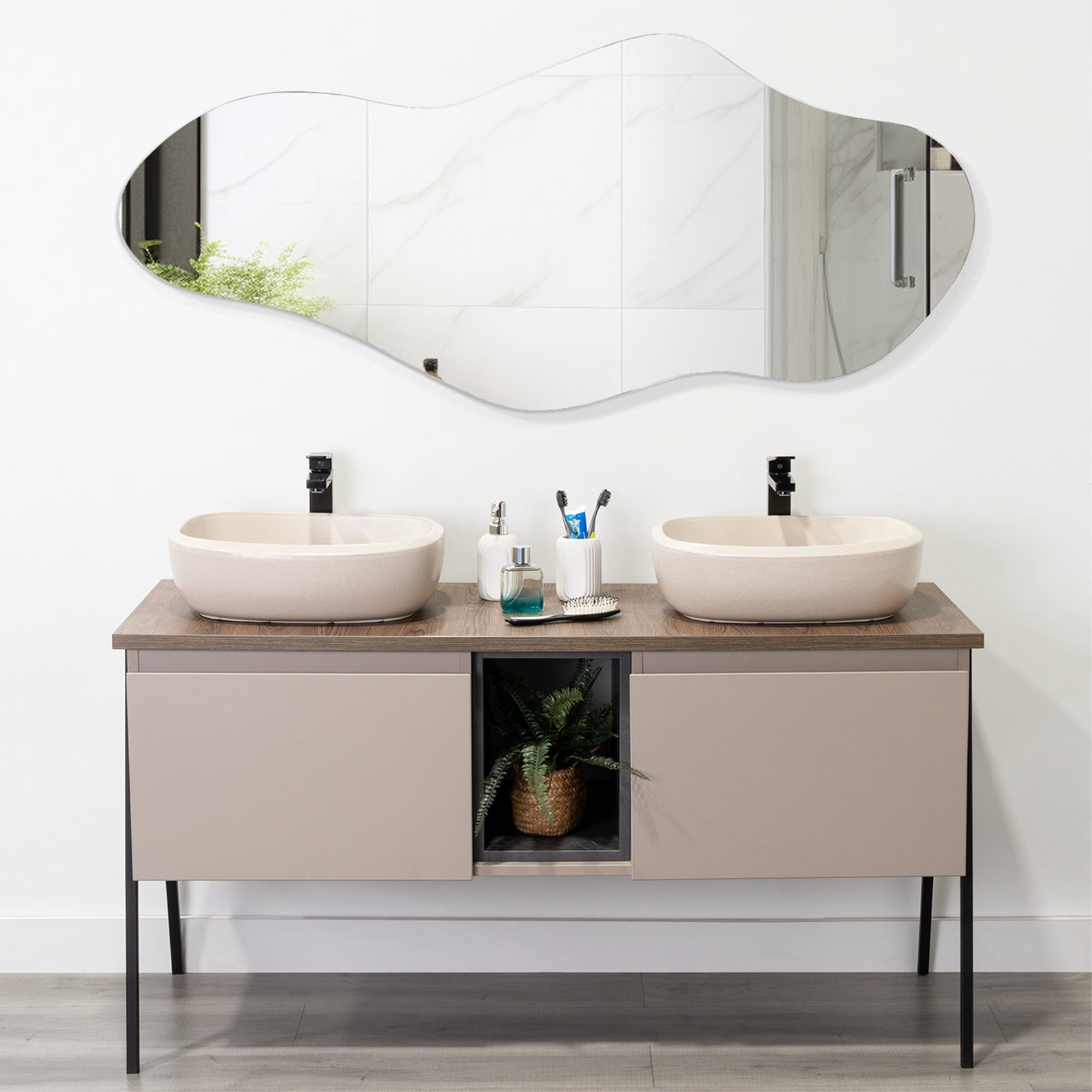 Tuhome - Espejo Aries Irregular Horizontal 60x150x1,9 Cm