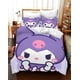 thumbnail image 2 of Cartoo-n Bunn-y 3-Piece Bed- Set Warm- and- Comfort Kawaii Bedd-ing Set C-ute Soft Microfib-er Bedc-loths for -Boys Girls Kids -Twin, 2 of 5