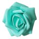 thumbnail image 2 of 50x espuma cabezas de rosa artificial flor falsa fiesta decoración del hogar azul zafiro, 2 of 5