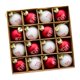 thumbnail image 1 of Juego De Bolas Navide?as Decorativas Brillantes Para Fiesta De Aniversario, Color Rojo Y Blanco, 1 of 5