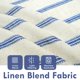 thumbnail image 2 of Cortinas DriftAway de lino a rayas verticales, color azul marino, 160 cm, 2 paneles, 2 of 8