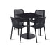 thumbnail image 1 of Mesa restaurant 70x70 Tubo Metal cubierta MDF + 4 Sillas Air Berlín - Negra, 1 of 10