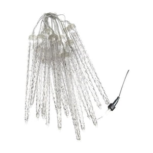 Magideal - Luces Navideñas Colgantes De Carámbanos, Luces Para Exteriores, Decoración Navideña, Decoración Navideña, 128 Led, Resistentes Al Agua Para Aleros De