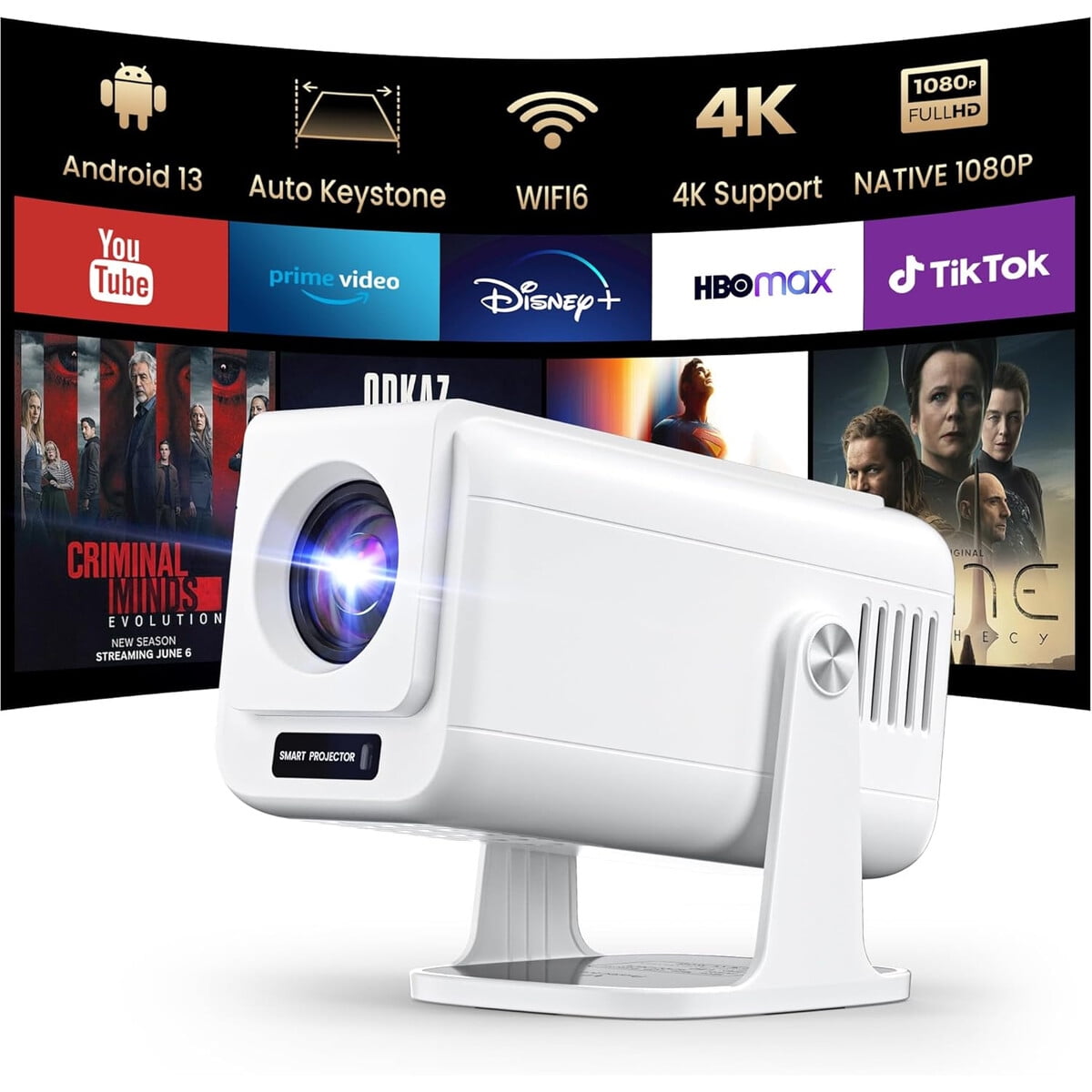 Proyector Joyflx V1 4k Mini Wifi Bluetooth Android 13 270a
