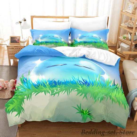 Rimuru Tempest Bedding Set Bed Set Adult Kid Bedroom Duvetcover SetsKawaii