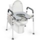 thumbnail image 1 of Asiento elevador para inodoro zhijiazhi, ajustable, con apoyabrazos, 227 kg, 1 of 6