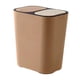 thumbnail image 4 of Separación Seca Y Húmeda Cubo De Basura Cubo De Almacenamiento De Basura Para Garaje, Dormitorio Café, 4 of 5