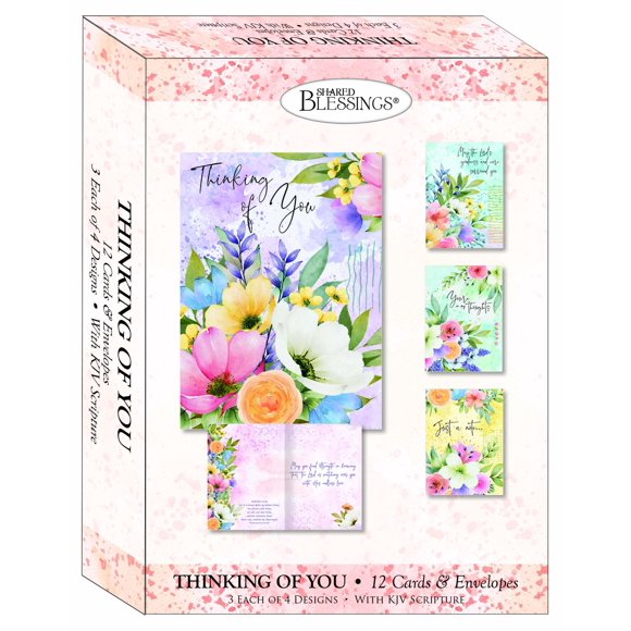 Tarjetas de Felicitación Shared Blessings - Pack de 12 (KJV)