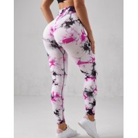Flix Line - Leggings Deportivos Mujer Push Up Tie Dye Bicolor