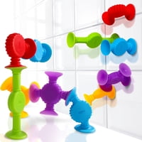 Juguetes De Baño Con Succión Bunmo Textured, Paquete De 10 Para Niños A Partir De 6 Meses