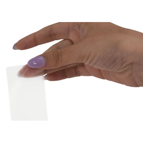 Label Protectors School Smart Vinyl Rectangle, Redondo, 4 X 10 Cm