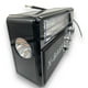 thumbnail image 2 of Radio Linterna Portátil Solar Bluetooth Recargable Y A Pilas Retro Vintage  Negro, 2 of 5