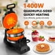 thumbnail image 2 of Wafflera Novalife 1400W doble estilo belga con volteo, 2 of 7