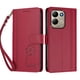 thumbnail image 3 of Funda Cartera Trébol para Xiaomi Redmi 17 4G/5G con Ranuras Tarjetas y Carga Inalámbrica Rojo, 3 of 6