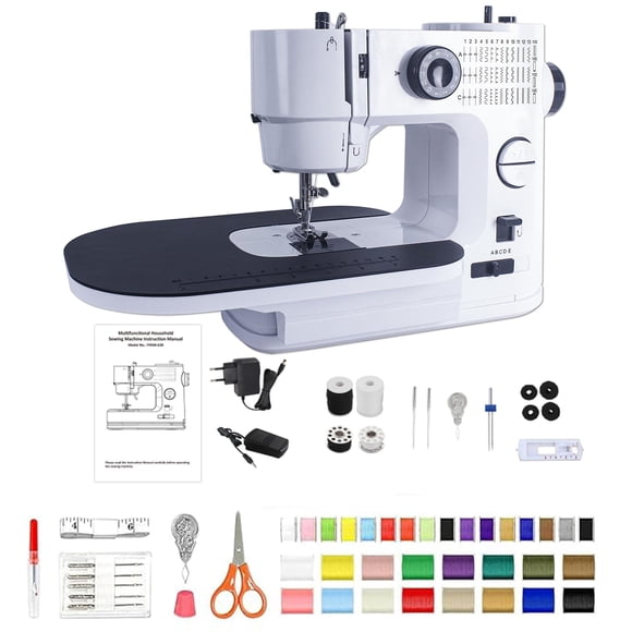 Máquina de coser sangzm de 39 puntadas con luz LED y kit de 2 velocidades