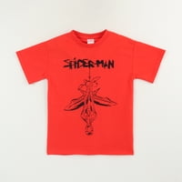 Polera Manga Corta Niño Rojo Lineal Spiderman Marvel