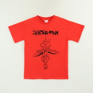 Polera Manga Corta Niño Rojo Lineal Spiderman Marvel