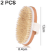 thumbnail image 2 of Cepillo corporal con cepillo seco, cerdas naturales suaves y firmes, cepillo exfoliante corporal, cepillo corporal con cepillo seco para masajes, 2 of 6