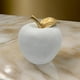 thumbnail image 3 of Figura Adorno De Manzana Blanca Decorativa En Resina Moderna, 3 of 5