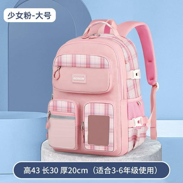Preppy School Bag Student Backpack Nylon Cute Girl Backpack Badge Pendant Travel Bag