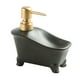 thumbnail image 4 of Dispensador de jabón, contenedor de jabón con bomba, dispensador de jabón líquido para manos, contenedor de ducha para champú y gel de baño para cocin negro, 4 of 5