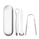 thumbnail image 1 of Limpiador de lengua - Paquete de 3 raspadores de lengua de acero inoxidable con práctico estuche de viaje para un cuidado bucal saludable para adultos y niños. Fácil de usar, ayuda a combatir el mal a, 1 of 7