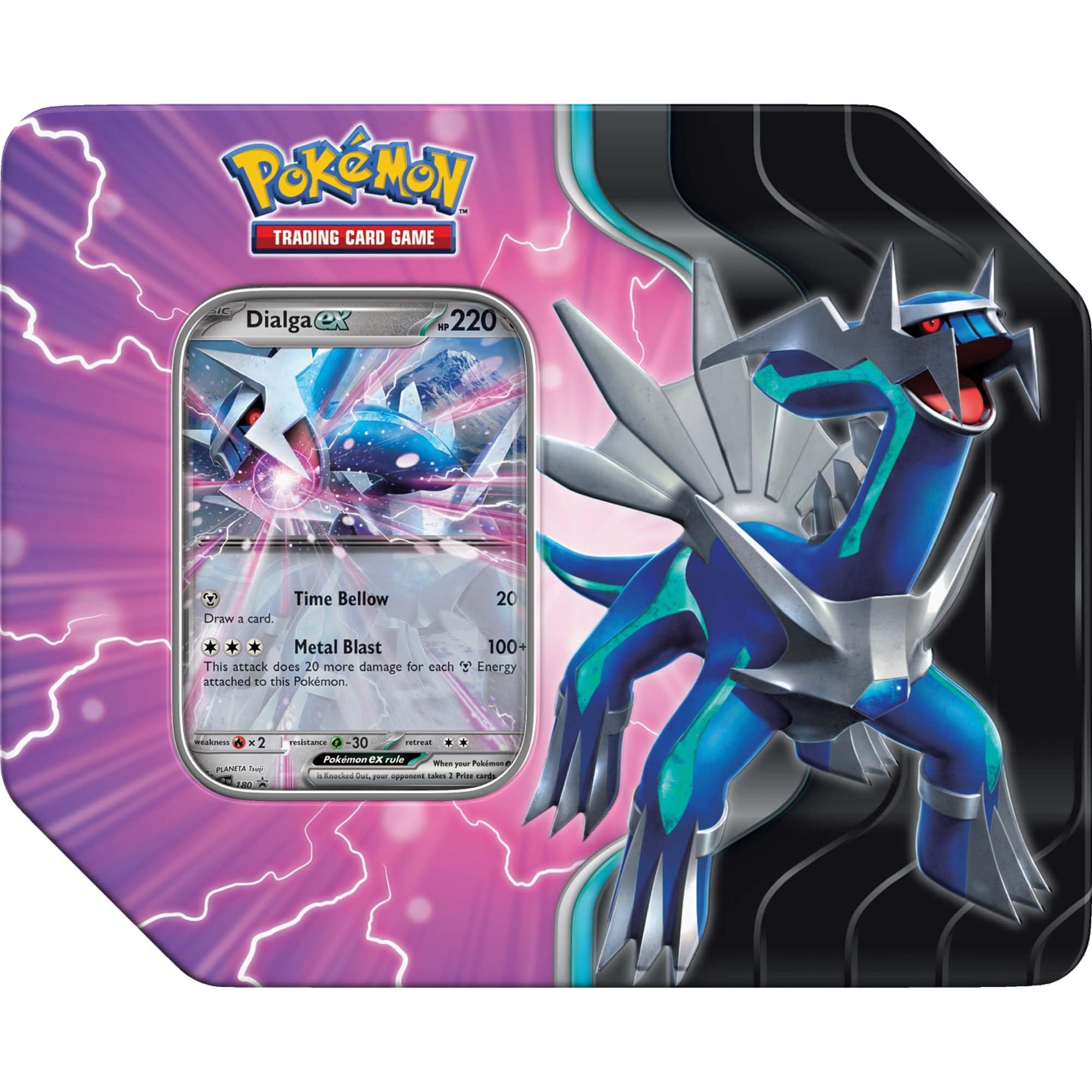 Juego De Cartas Coleccionables Pokémon Azure Legends En Lata Con 5 Paquetes