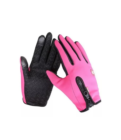 Genérico - Guantes Térmicos Bici Touch Antideslizante, Rosa, Talla Xl