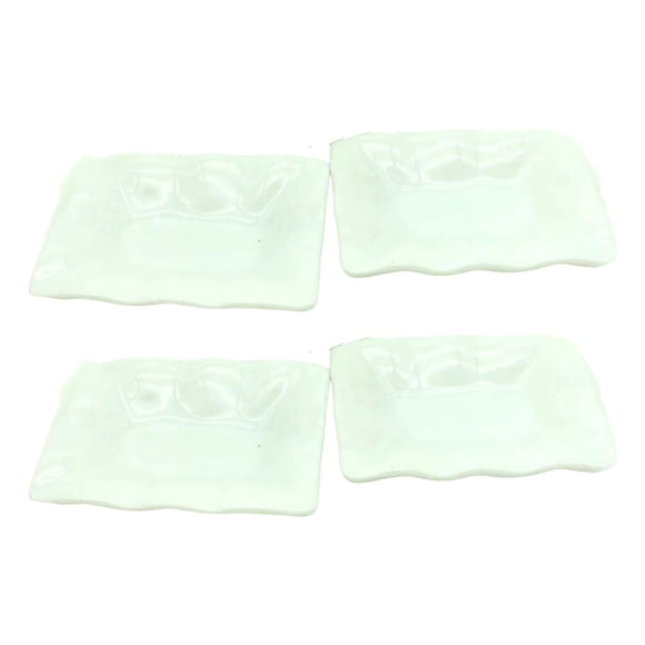4 Piezas 1/12 Casa De Muñecas Platos Decoración Vajilla Muebles Para Niños Estilo C