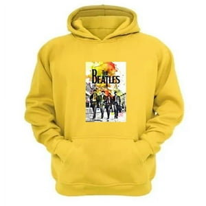 Genérico - Polerón Canguro The Beatles Amarillo Talla S Unisex