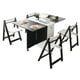 thumbnail image 1 of Comedor Plegable Multiuso + 4 sillas plegables madera, 1 of 12
