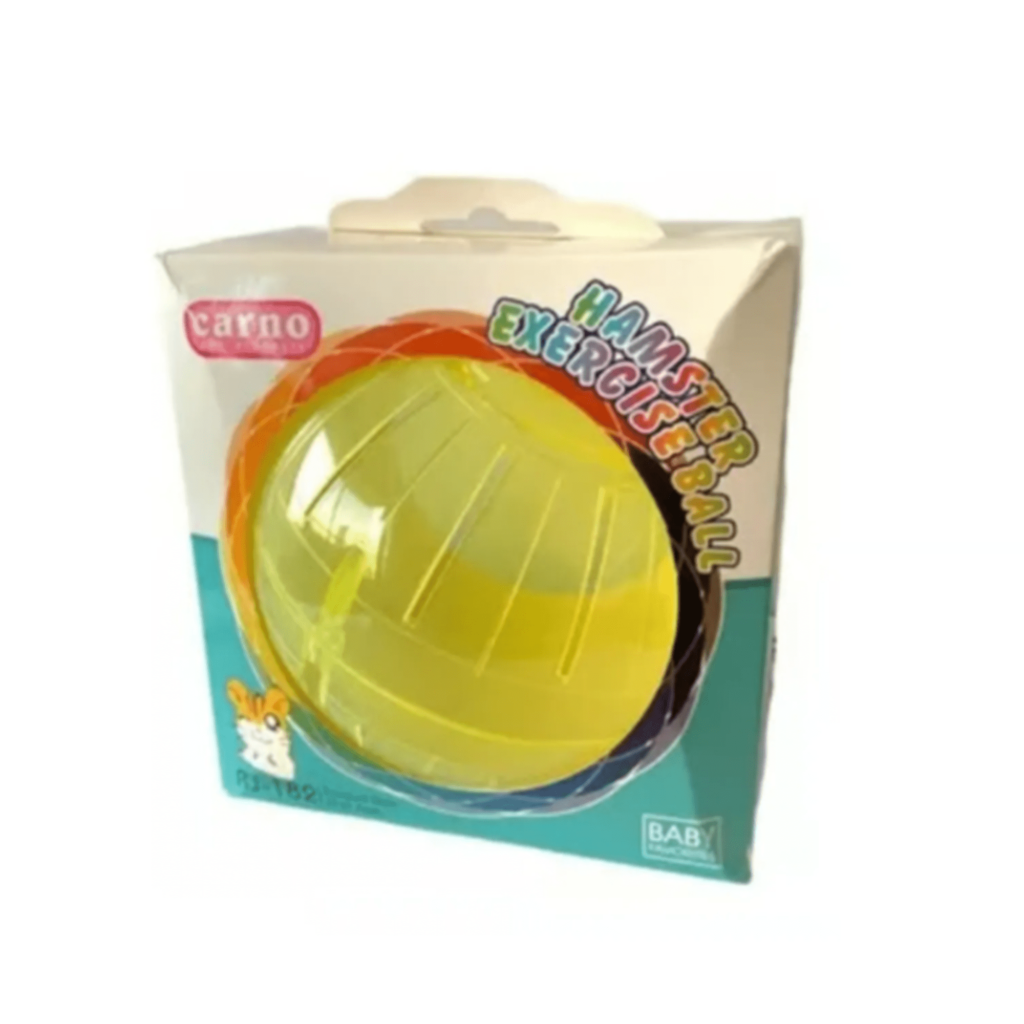 Bola Para Hamster Plastica 14,5 Cm Amarilla