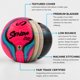 thumbnail image 5 of Balón de Futsal SENDA Talla 4 Comercio Justo Amarillo/Rojo, 5 of 9