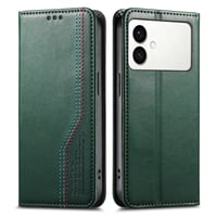 Foxdock Funda Para Samsung Galaxy S26 Edge: Cierre Magnético, Soporte Ajustable, Ranuras Para Tarjetas Y Correa Integrada-Verde