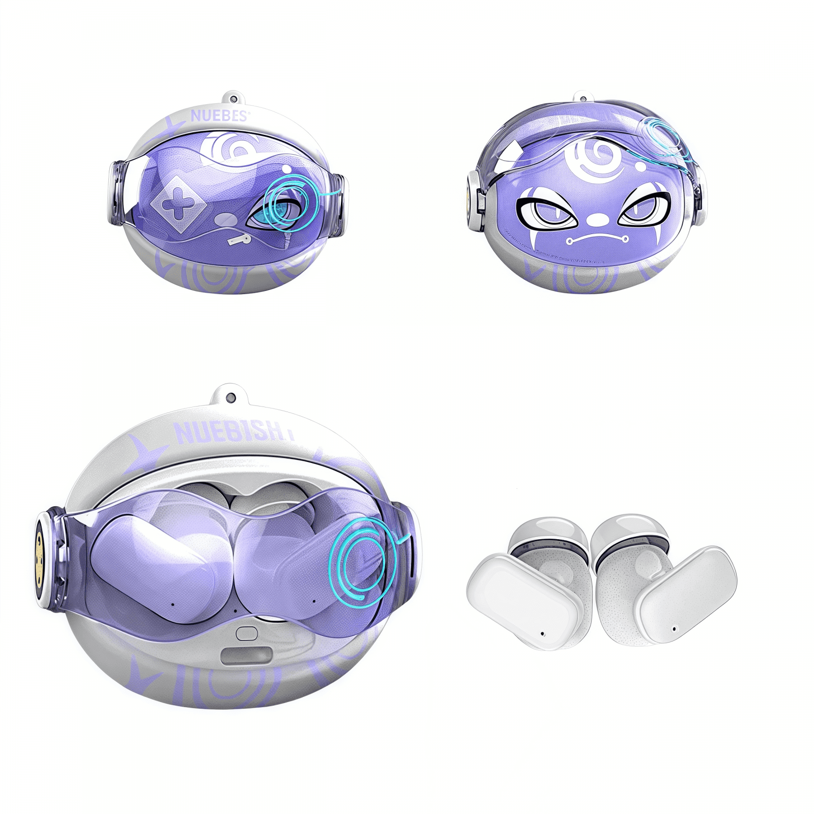 Aaronmei G06 Bluetooth In-ear Azul Blanco