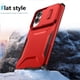 thumbnail image 5 of Funda Resistente para Samsung Galaxy S25 Edge con Tapa Deslizante y Protección Militar Rojo, 5 of 6