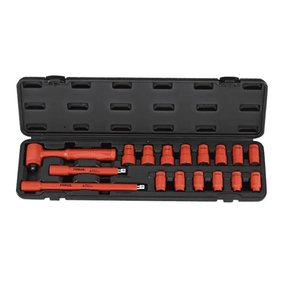 Juego de Dados Aislados Force 3173N 3/8" – 17 Piezas VDE 1000V