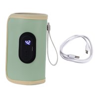 Magideal - Calentador De Biberones Con Pantalla Digital, Bolsa De Almacenamiento De Viaje, Calentador De Leche Universal, Calentador De Biberones Para Bebés Para Verde