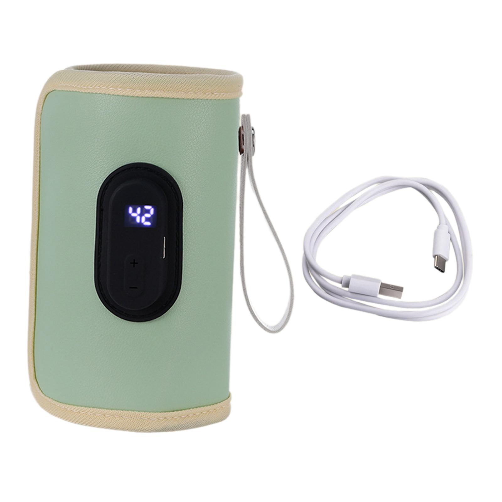 Magideal - Calentador De Biberones Con Pantalla Digital, Bolsa De Almacenamiento De Viaje, Calentador De Leche Universal, Calentador De Biberones Para Bebés Para Verde