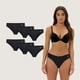 thumbnail image 1 of Pack de 6 Calzones Bikini Microfibra Corte Laser Mujer, 1 of 4