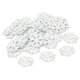 thumbnail image 5 of Lote De 100 Adornos De Copos De Nieve De Madera Blanca, Decoraciones Para Fiestas, Manualidades, Regalos, 5 of 5