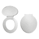 thumbnail image 2 of Tapa Wc Plastica Blanca Universal Redonda Fanaloza Color Blanco, 2 of 3