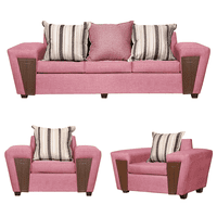 Ruzam Mobel - Juego De Living 3-1-1 Creta Palo Rosa Lino